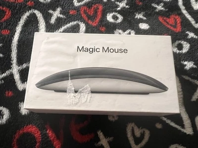 Apple Magic Mouse A1657 Black Silver Rechargeable Multi-Touch surface Optical  - Image 1 of 3