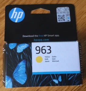 Żółty wkład atramentowy HP 963 do OfficeJet Pro 9010 / 9010e / 9020 / 9020e Fabrycznie nowy z metką - Zdjęcie 1 z 2
