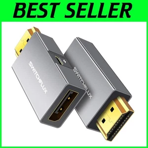 Lightweight HDMI to DisplayPort Adapter [2 Pack] - 4K Support with USB Power - Picture 1 of 9