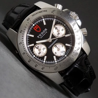 Caja de reloj cronógrafo deportivo de acero inoxidable para hombre Tudor 20300 y papeles, ¡XLNT! Foto 1 de 4