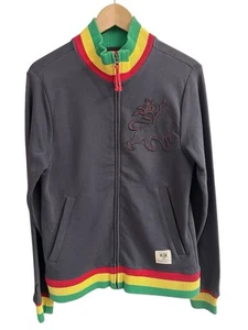 Vintage PUMA Jamaica Full-Zip Rasta Track Jacket Coat Embroidered RARE Sz S Y2K - Picture 1 of 12