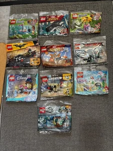Lego Poly Bags (10) Disney Batman Jurassic Park Creator Ninjago Friends Marvel - Picture 1 of 12