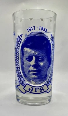 "VASO DE VASO VINTAGE JOHN F. KENNEDY JFK 1917-1963 5,5"" de alto (F1)" - Imagen 1 de 4