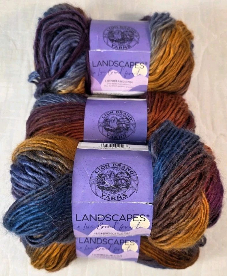Lion BRAND Yarn Landscapes Mountain Range 3 Skeins