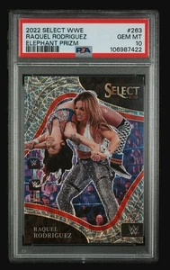 RAQUEL RODRIGUEZ 2022 Panini Select WWE #263 Ringside Elephant Prizm SP PSA 10  - Picture 1 of 3
