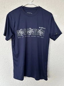 NWT New ISLAND CREW Hawaii Islands UPF 50+ Active Short Sleeved Shirt Sz Medium - Picture 1 of 5