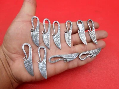 Custom Handmade Damascus Steel Small Key Chain Articles Use As a Gift 10Psc F286 - Image 1 of 4