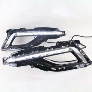 CAR DRL FOG LAMP FOR HYUNDAI SONATA LF 2015 2016 LED DAYTIME RUNNING LIGHT - Picture 1 of 12