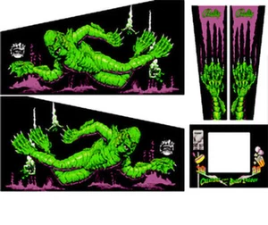 PLANETARY PINBALL Creature from the Black Lagoon Cabinet Decals 5PC SET #9543 - Picture 1 of 1