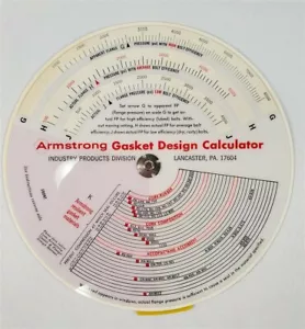 Armstron Gasket Design Calculator 1968 (Lancaster, PA) Industrieprodukte - Bild 1 von 3