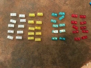 Lego 1x2 translucent plate x10 - you choose color turquoise/red/yellow/clear - Picture 1 of 5