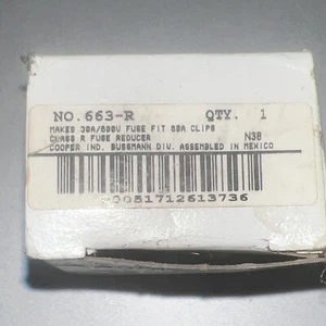 Buss Bussmann 663-R Fuse Reducer (G3R12) - Picture 1 of 3