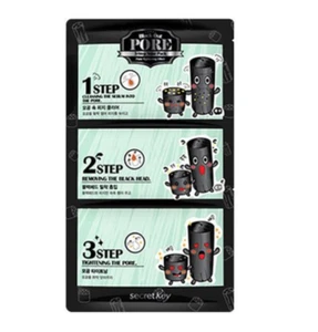 Secret Key, Black Out, Pore 3-Step Nose Pack, 10 Pieces - Picture 1 of 3