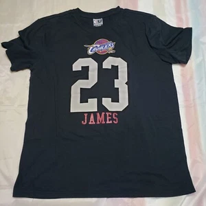 Cleveland Cavaliers James #23 Shirt Men's Size XL Black Short Sleeve NBA Net-Dri - Picture 1 of 4