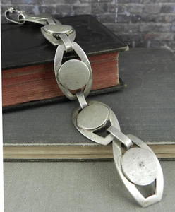 Italian Modernist S.A.R.O. SOCIETÀ' ARETINA OREFICERIE 800 Silver Bracelet - Picture 1 of 6