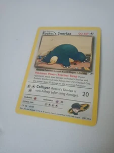 ROCKET'S SNORLAX 33/132 RARE CARTA VINTAGE ENG-GYM HERO NEAR MINT - Foto 1 di 3