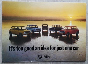 BL Mini Range Brochure 1975 - 850 1000 Clubman 1275 GT - Picture 1 of 5