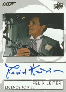 Upper Deck James Bond Collection 2019: David Hedison "Leiter" Autogrammkarte - Bild 1 von 1