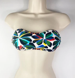 Milly Cabana Strapless Bikini Swimsuit Top Multi Color Size S/M - Picture 1 of 8