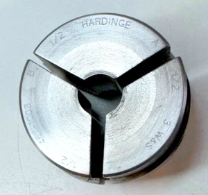 #3 Warner Swasey 1/2" RUNDE GEHÄRTETE SPANNZANGENPADS (Marke Hardinge) - Bild 1 von 2