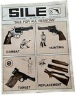 Vintage années 1970 pistolet en bois de sile poignées stocks catalogue armes de poing fusils fusils de chasse 21 pgs