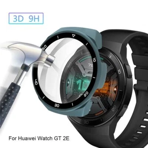 Tempered Glass Cover Bumper Shell Screen Protector Frame For Huawei Watch GT 2E - Photo 1 sur 15