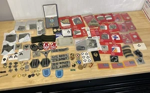 Lot Of US Military Army Air Force Patches Pins Medal Lot Vanguard Etc - Picture 1 of 14