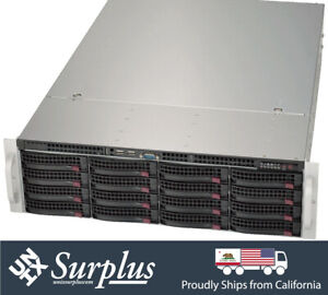3U Supermicro 16 Bay SAS2 6GPS External JBOD Storage Expander W/ Rail 16 caddies