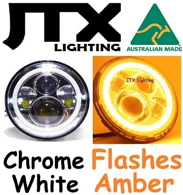 2x JTX LED Chrome White Lights Chev Chevy C5 C10 C20 C30 Blazer Suburban Pick Up - image 1 of 4