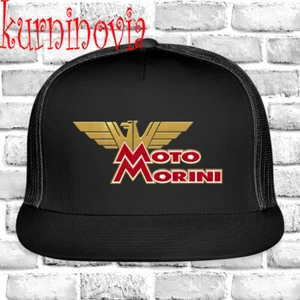 Moto Morini Motorcycle Black Trucker Hat Cap Adult Size - Picture 1 of 5
