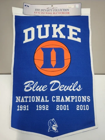 Winning Streak Dynasty Collection NCAA Duke Blue Devils National Champs Banner Cover
