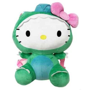 Mochila de felpa Hello Kitty de A&I Products para mayores de 3 años, verde - Imagen 1 de 3