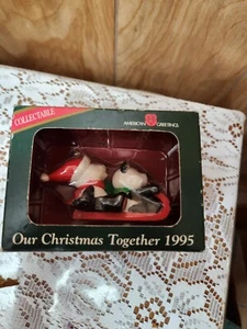 American Greetings "Our Christmas Together" Ornament 1995 - Picture 1 of 2
