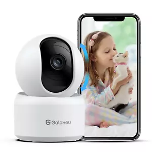 2K Indoor Security Camera Wifi, 360° Motion Detection Two-Way Audio Baby Monitor - Picture 1 of 11