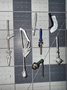 LOTE DE BROCAS DE METAL 40K Space Marines de 7x Brazos de poste de lanza GW Metal Fuera de existencia - Imagen 1 de 5