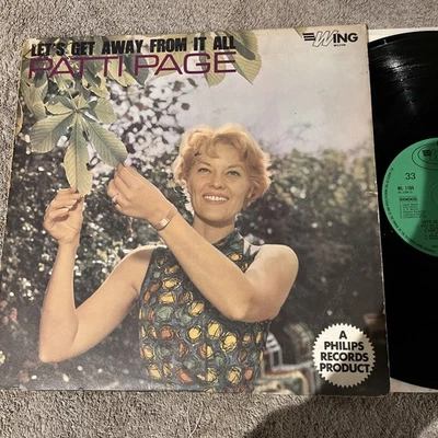 PATTI PAGE…”Let's Get Away From It All”…Wing 12” Vinyl Lp…(1963)…Vg+ - Image 1 of 4