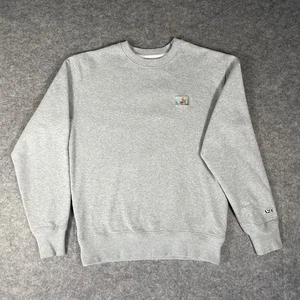 A24 Film Studios Sudadera Para Hombre Gris Mediano Pullover Logo Bordado Cuello Redondo - Imagen 1 de 12