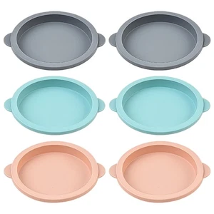 Durable Silicone Round Cake Mold Nonstick Baking Pan Heat Resistant Bakeware - Picture 1 of 8