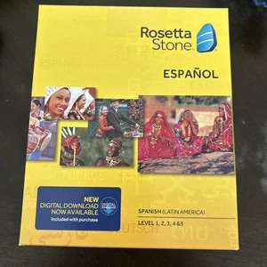 Rosetta Stone Spanish/Espanol Level 1 2 3 4 & 5 Set CD NEW M14 - Picture 1 of 6