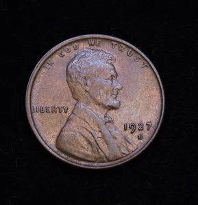 1927-D  Lincoln Wheat Cent   AU - Picture 1 of 2