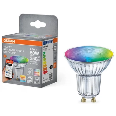 OSRAM LED-Lampe SMART+ MATTER SPOT GU10 4,7 W Drahtlose Steuerung über App... - Bild 1 von 4