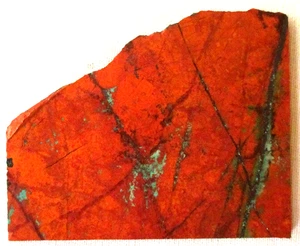 Sonora Sunrise Slab- Sunset - Chrysocolla - Cuprite - 200 grams - Mexico - Picture 1 of 2