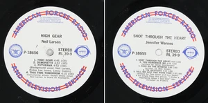 1979 AFRTS Jennifer Warnes Neil Larsen High Gear Armed Forces Transcription LP - Picture 1 of 9