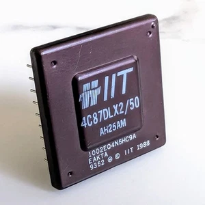 Vintage Rare IIT 4C87DLX2/50 Math Coprocessor for(?) Cyrix CX486DRx2 25/50GP? - Photo 1/7
