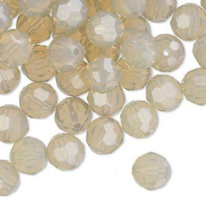 6 Sand Opal Swarovski Crystal 5000 Round Crystal Beads 8MM