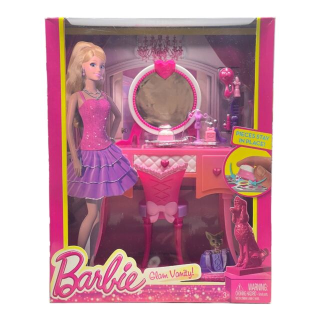 Barbie Roupeiro para Dollhouse, Móveis de Moda com Acessórios