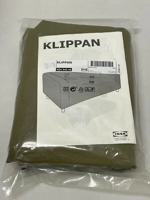 Ikea KLIPPAN loveseat sofa COVER ONLY, vissle yellow-green 604.940.46 - NEW - Image 1 of 2