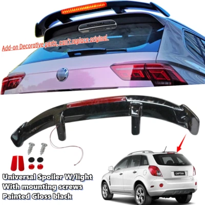 Universal Fit For Chevrolet Captiva Sport Rear Roof Spoiler Black With Light - Изображение 1 из 4
