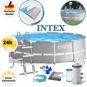 INTEX Prism Frame Pool Ø 366x99 cm Filterpumpe Schwimmbecken Komplettset 26716 - Bild 1 von 12