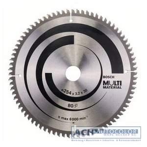 Bosch Aluminium Saw Blade 254mm 80 Tr-F for Table Circular Saw 10 J 0601B30500 - Picture 1 of 1